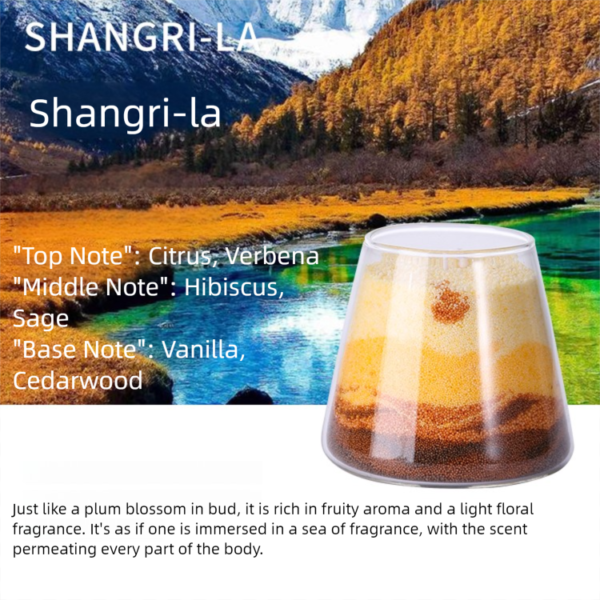 Gradient Layered Sand Candle - Sunset Osmanthus & Shangri-La Fragrance - Artistic DIY Decoration - Image 2